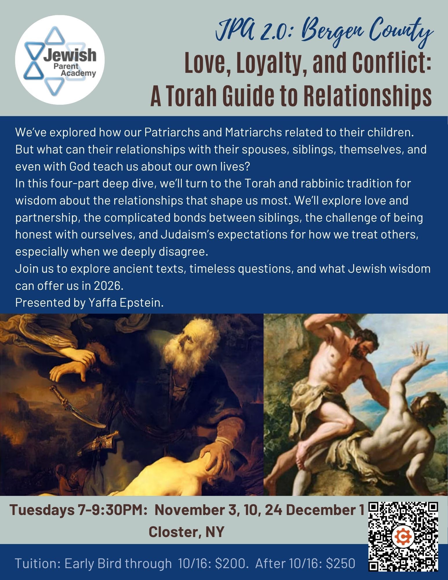 JPA 2.0 Bergen County: Love, Loyalty, and Conflict:  A Torah Guide to Relationships.