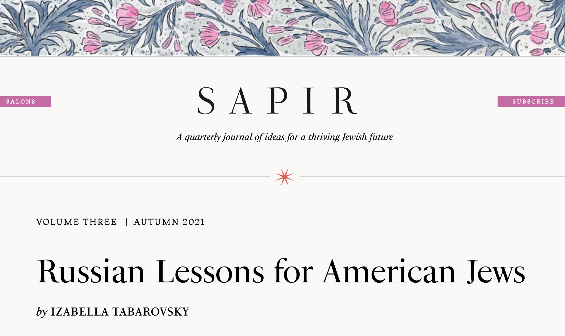 Russian Lessons for American Jews