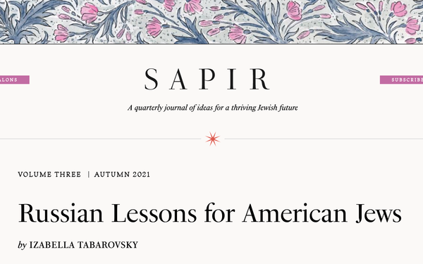 Russian Lessons for American Jews